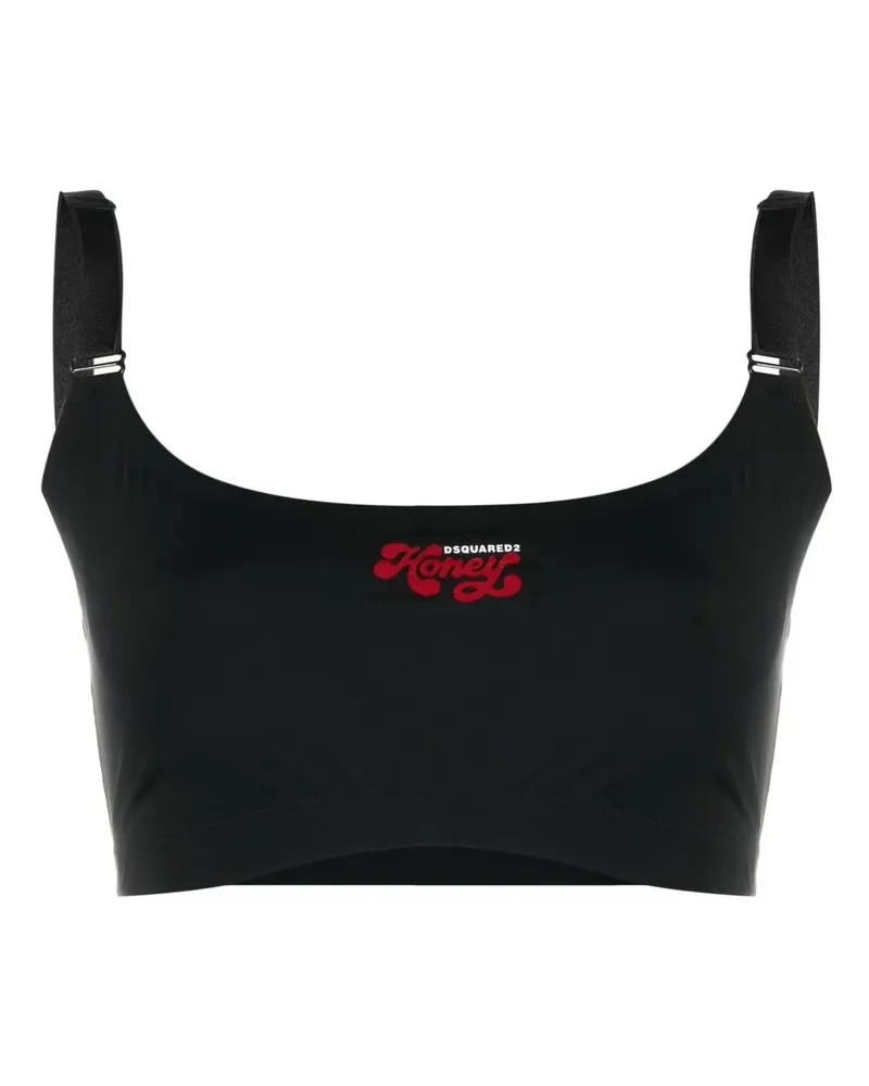 Dsquared2 Honey Sport-BH - Schwarz Schwarz