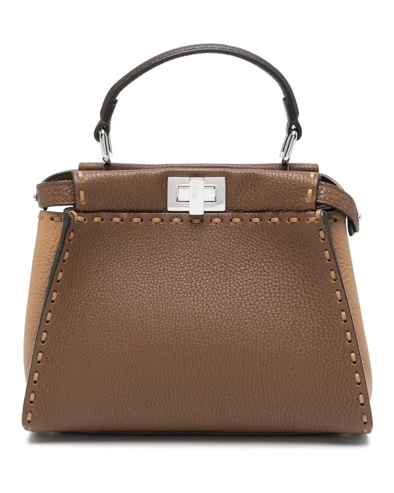 Fendi Peekaboo ISeeU Mini-Tasche - Braun Braun
