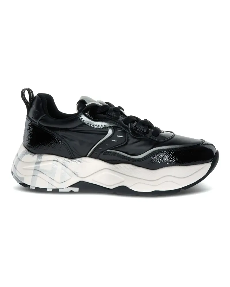 Voile Blanche Club105 Sneakers mit Einsätzen - Schwarz Schwarz
