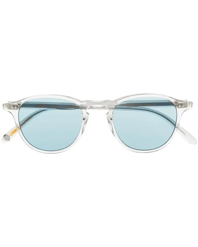 Garrett Leight Runde Hampton Sonnenbrille - Blau Blau
