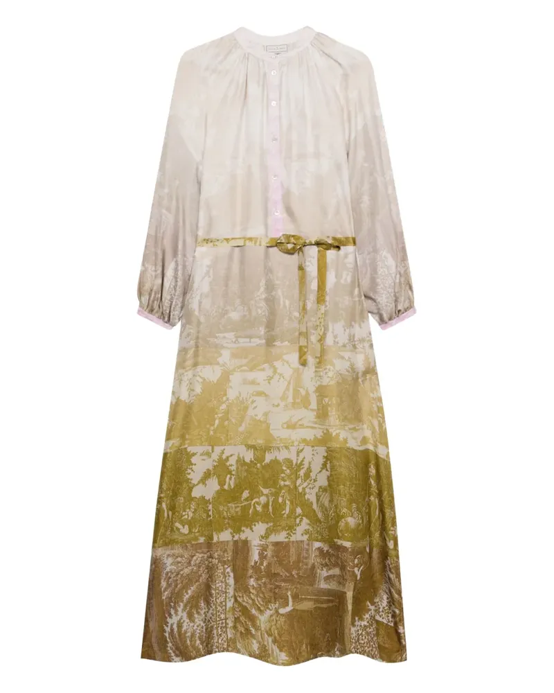 Pierre-Louis Mascia Aloe Maxikleid aus Seide - Nude Nude