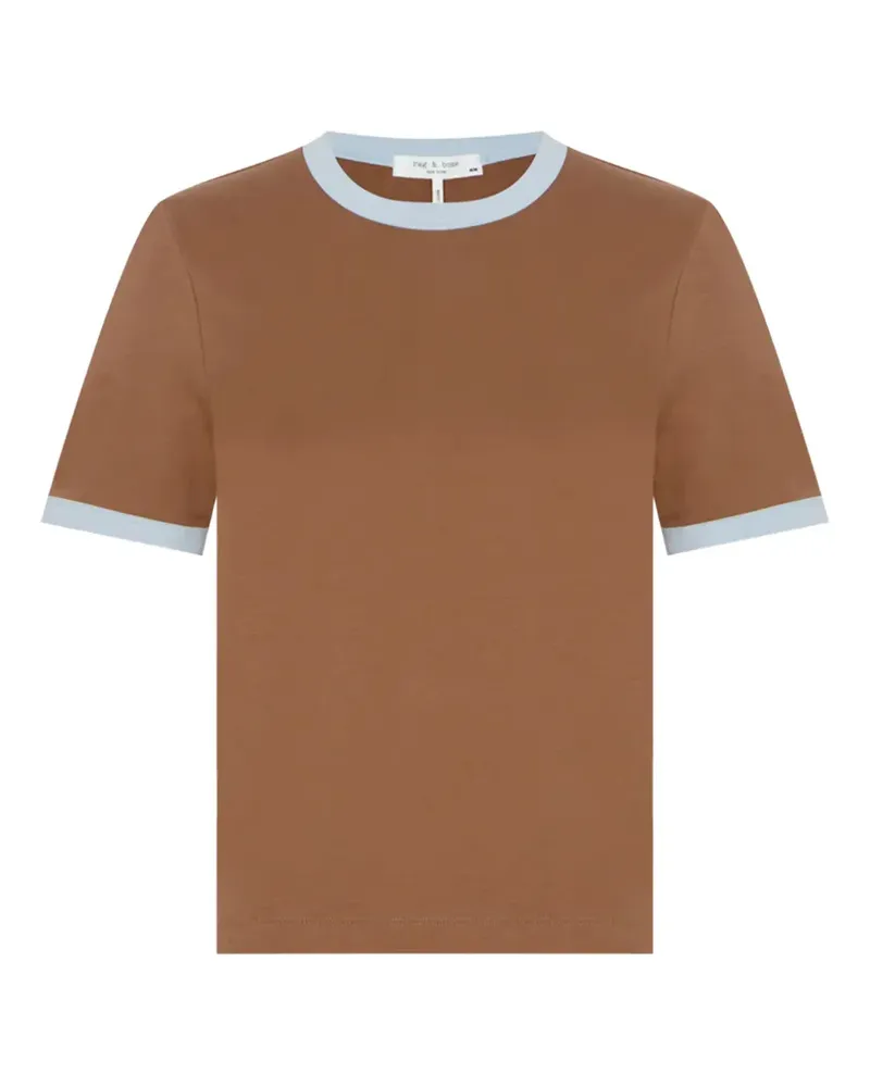 Rag & Bone T-Shirt mit Kontrastbesatz - Braun Braun