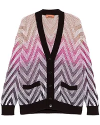 Missoni Cardigan mit Zickzackmuster Nude