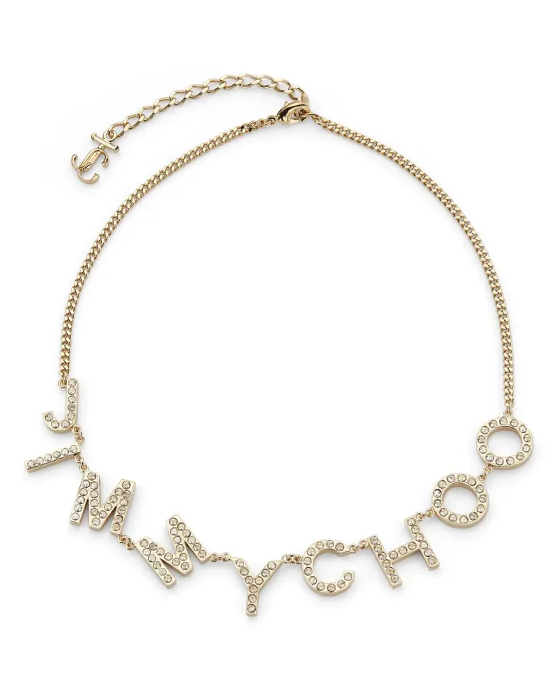 Jimmy Choo Halskette mit Logo - Gold Gold