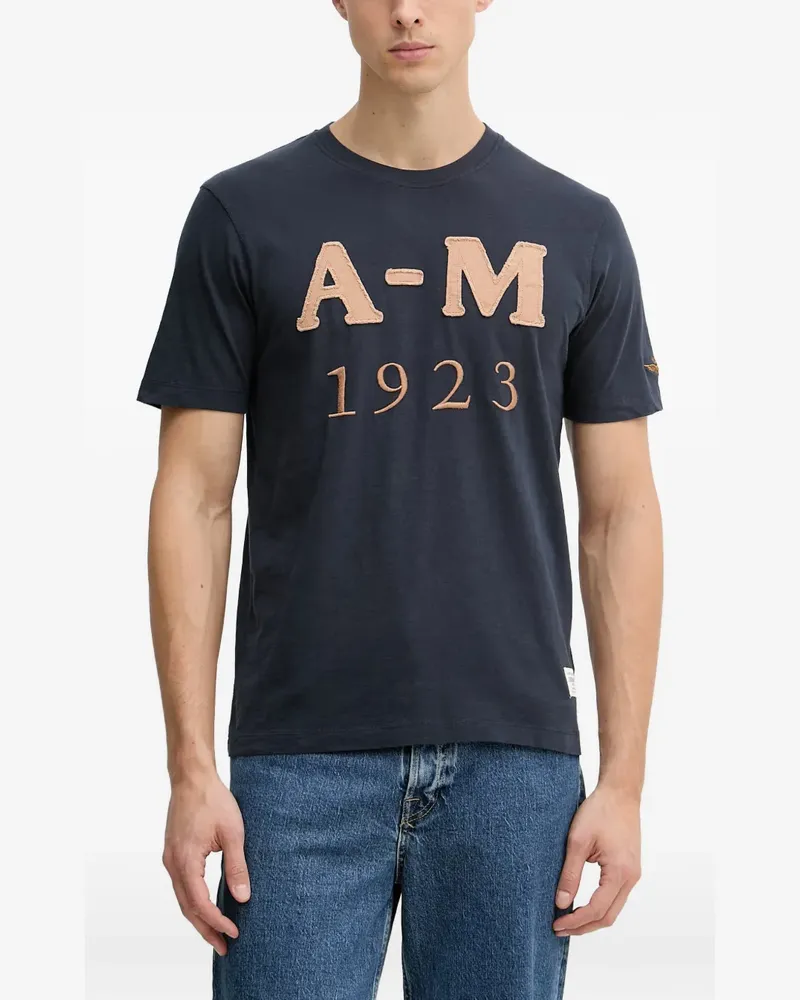 Aeronautica Militare appliqué embroidered T-shirt - Blau Blau