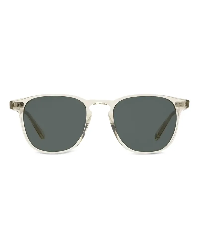 Garrett Leight Runde Brooks Sonnenbrille - Weiß Weiß