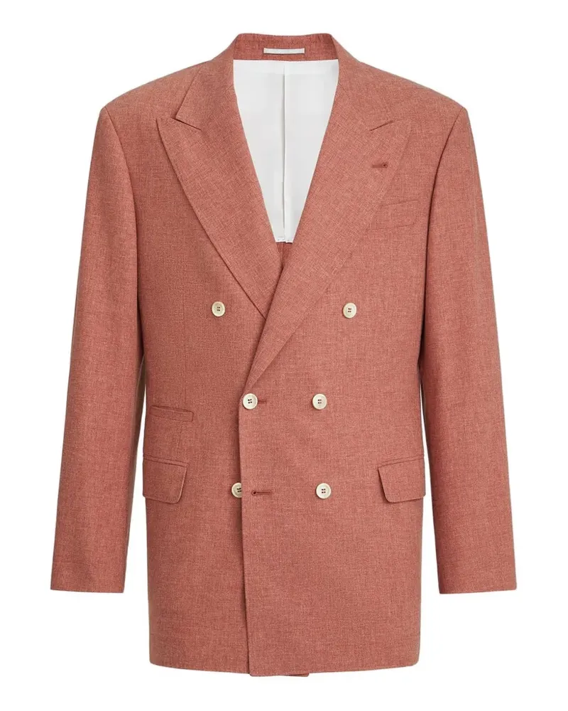 Brunello Cucinelli Doppelreihiges Sakko - Orange Orange