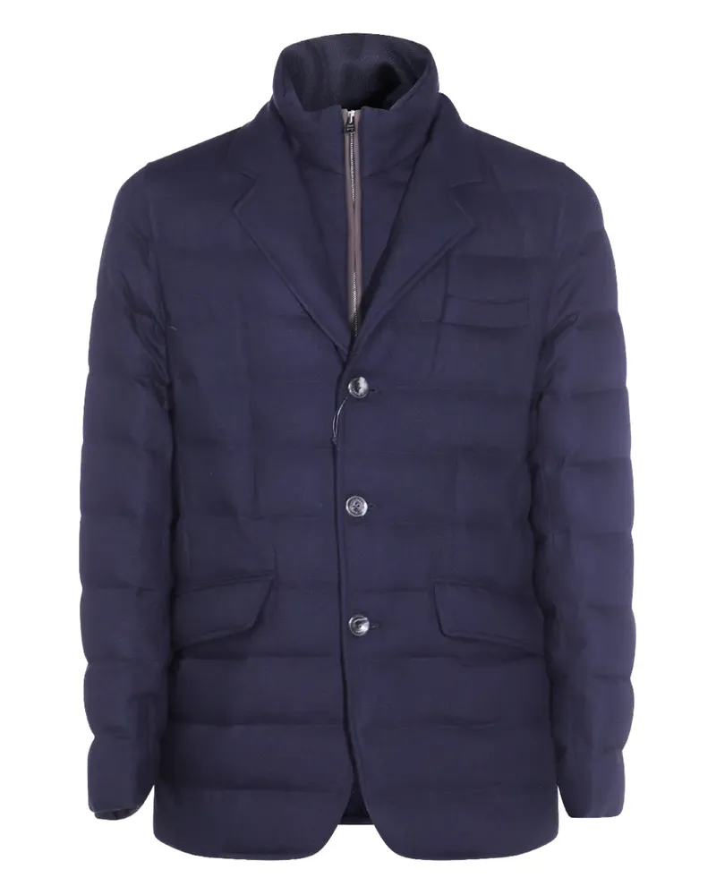 Herno Gestepptes Sakko im Layering-Look - Blau Blau