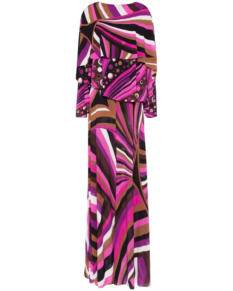 Emilio Pucci Langes Kleid - Violett Violett