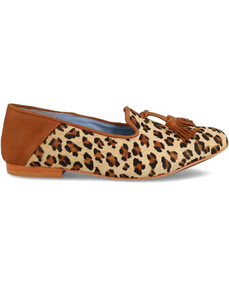 Blue Bird Loafer mit Leoparden-Print - Braun Braun
