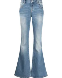 Blumarine Tief sitzende Bootcut-Jeans Blau