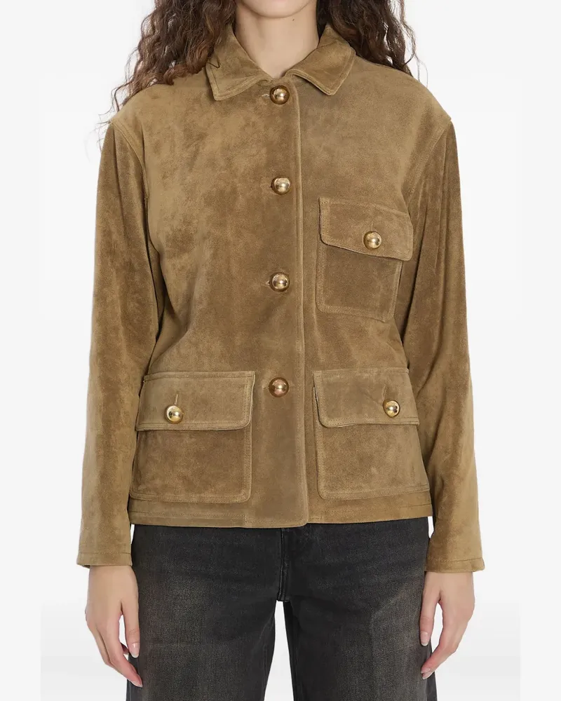 Arma Jacke mit spitzem Kragen - Braun Braun