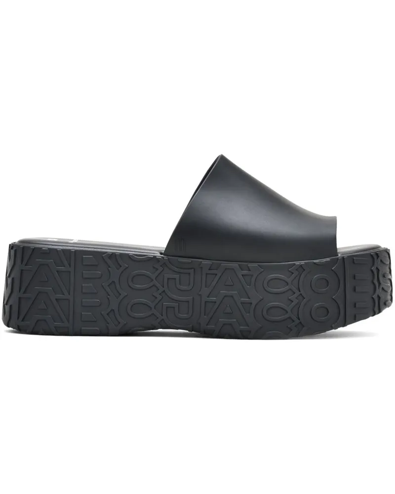 Marc Jacobs x Melissa Becky Flatform-Pantoletten Schwarz