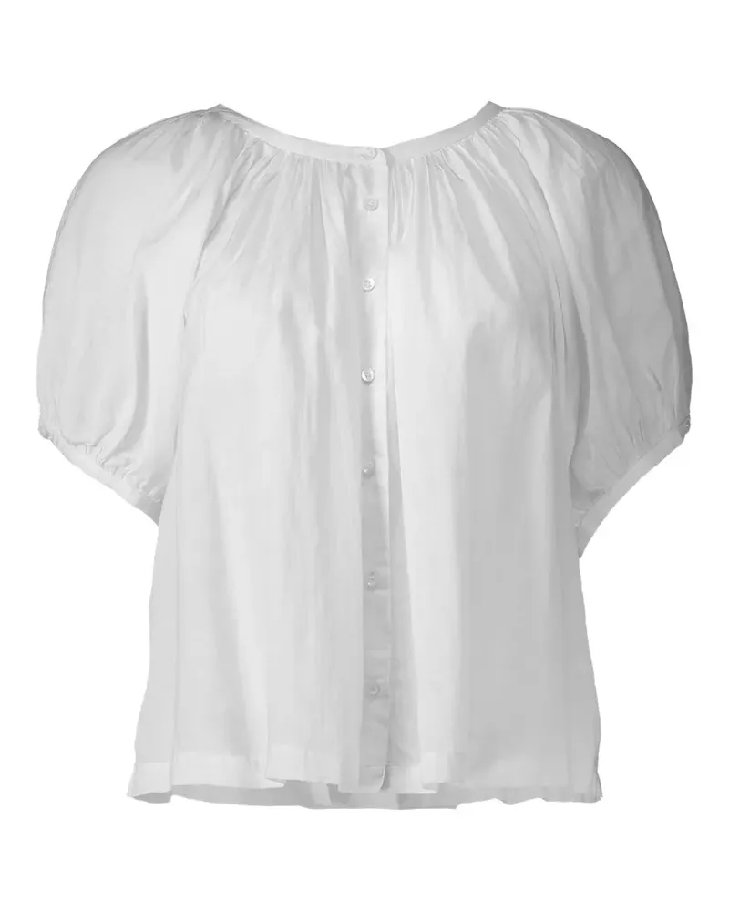 DÔEN June Bluse - Weiß Weiß
