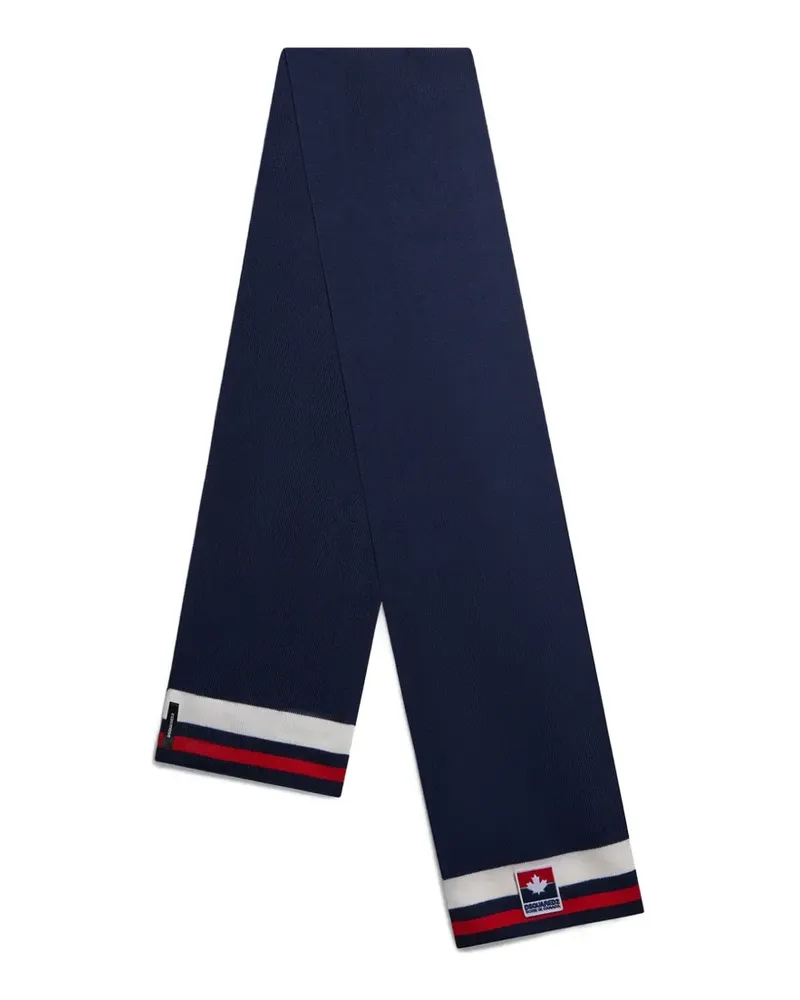 Dsquared2 Schal mit Streifendetail - Blau Blau