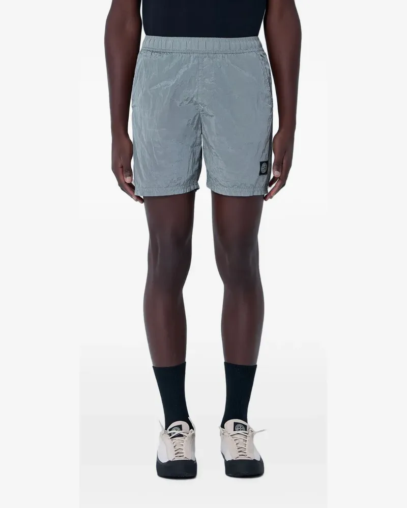 Stone Island Badeshorts mit Logo - Grau Grau