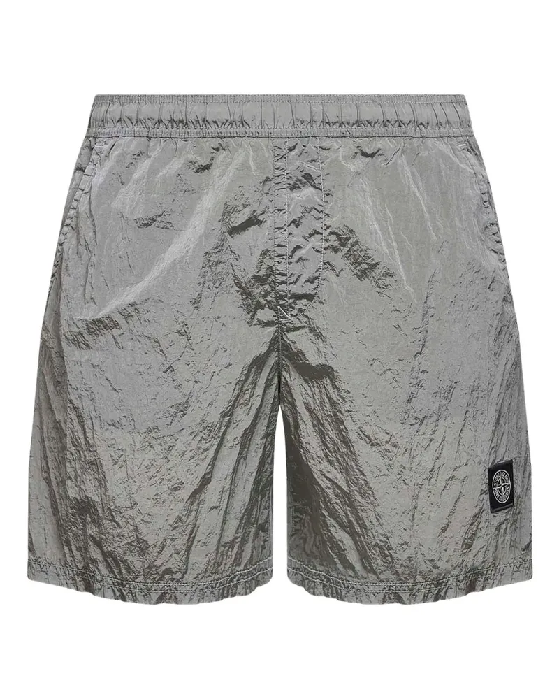 Stone Island Badeshorts mit Logo - Grau Grau