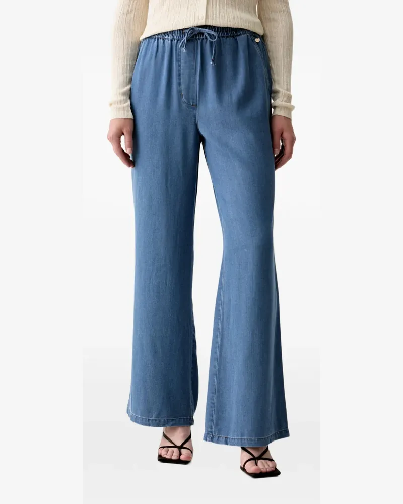 Mos Mosh Weite Jeans mit Kordelzug - Blau Blau