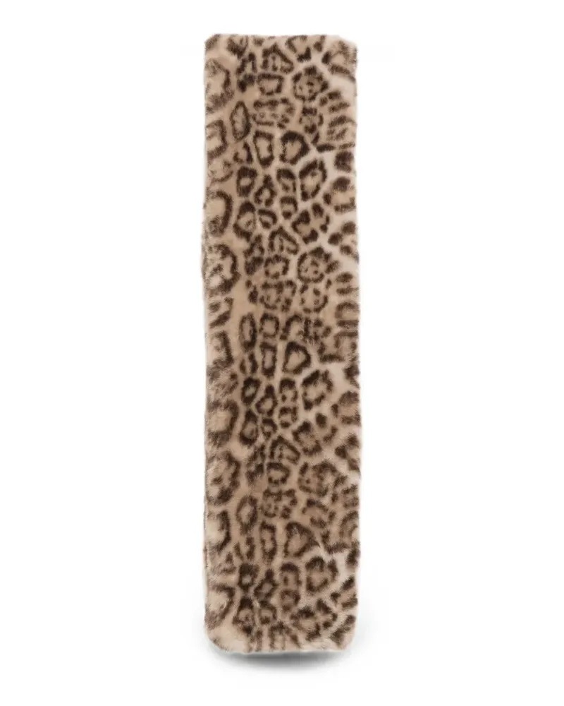 APPARIS leopard-print scarf - Nude Nude