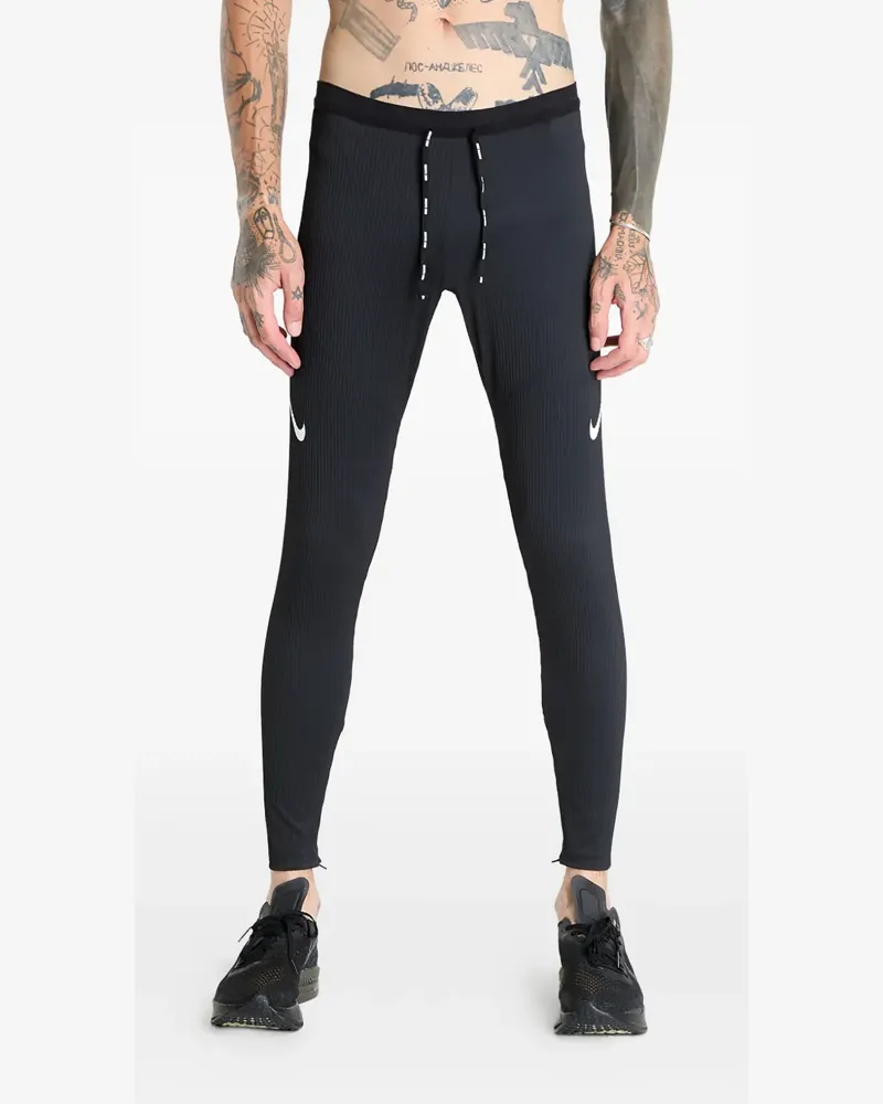Nike Aeroswift rear zipped pocket tights - Schwarz Schwarz