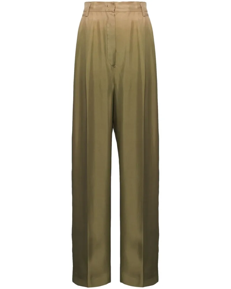 Prada Twill-Palazzohose mit Farbverlauf - Grün Grün