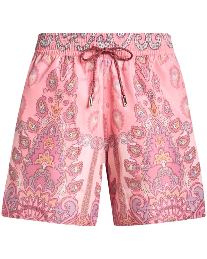 Etro Badeshorts mit Medaillon-Print - Rosa Rosa