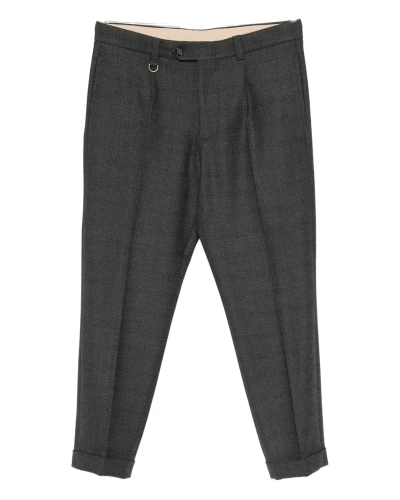 Paolo Pecora Milano pleat-detail trousers - Grau Grau