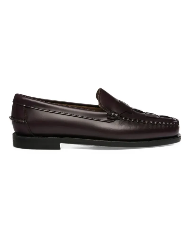Sebago Frank Braided leather loafers - Braun Braun