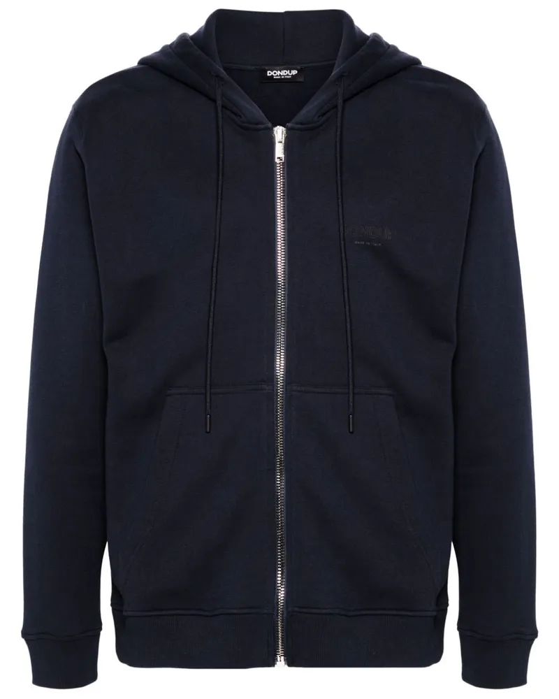 Dondup Kapuzenjacke mit Logo-Print Blau