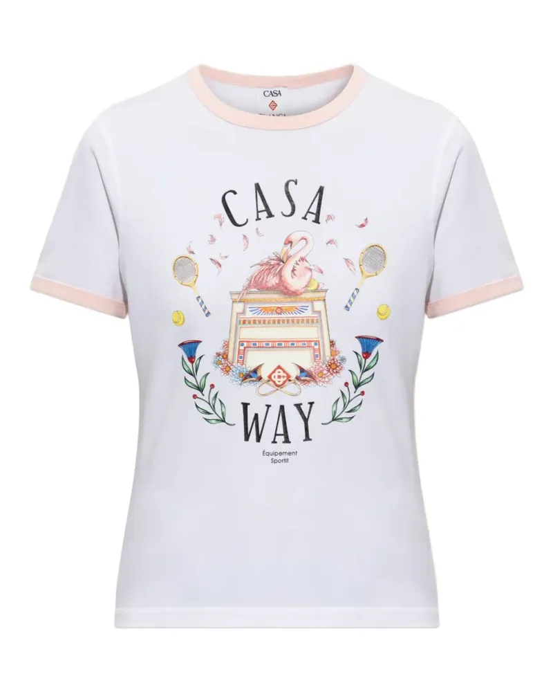 Casablanca Paris Casa Way graphic-print T-shirt - Weiß Weiß