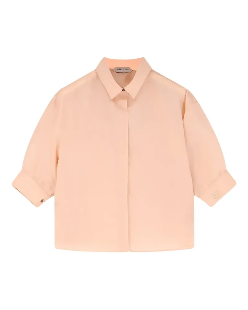 Alberta Ferretti Hemd mit Puffärmeln - Nude Nude