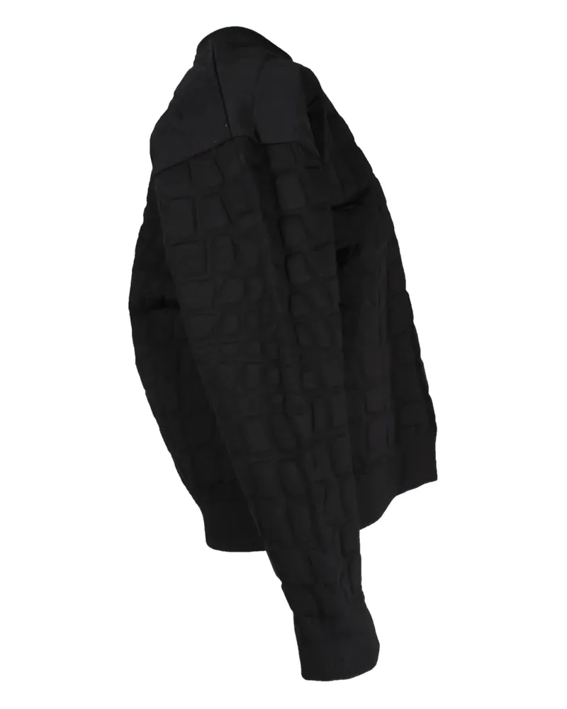 Alexander Wang x H crocodile-textured crew-neck sweatshirt - Schwarz Schwarz