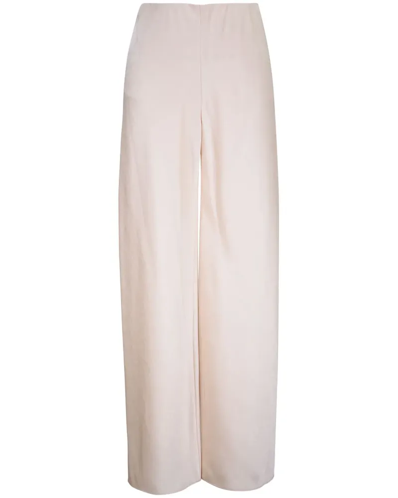 Vince High-Waist-Hose in Satinoptik - Weiß Weiß