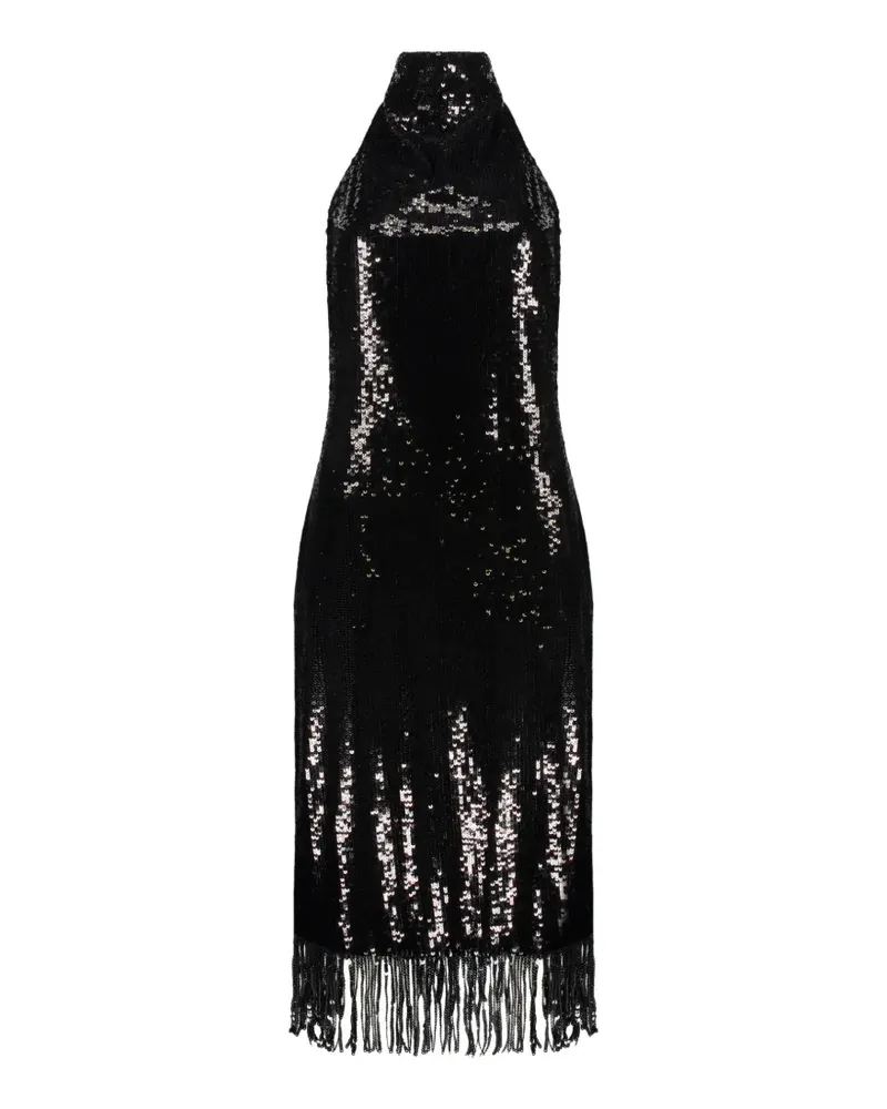 ELLERY sequin-embellished fringed mini dress - Schwarz Schwarz
