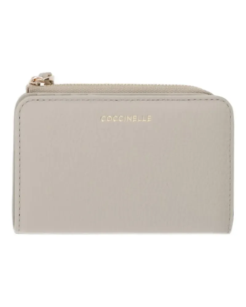 Coccinelle Portemonnaie mit Logo-Print - Nude Nude