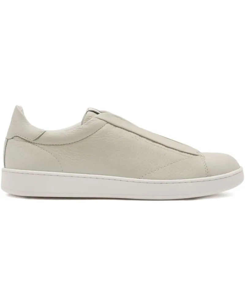 Bally Sneakers aus gekörntem Leder - Nude Nude