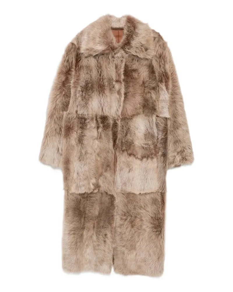 Arma Verena Toscana Mantel aus Shearling - Nude Nude