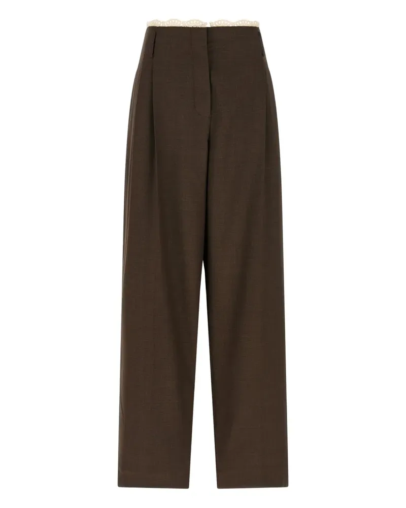 Magda Butrym Hose mit Bund - Braun Braun