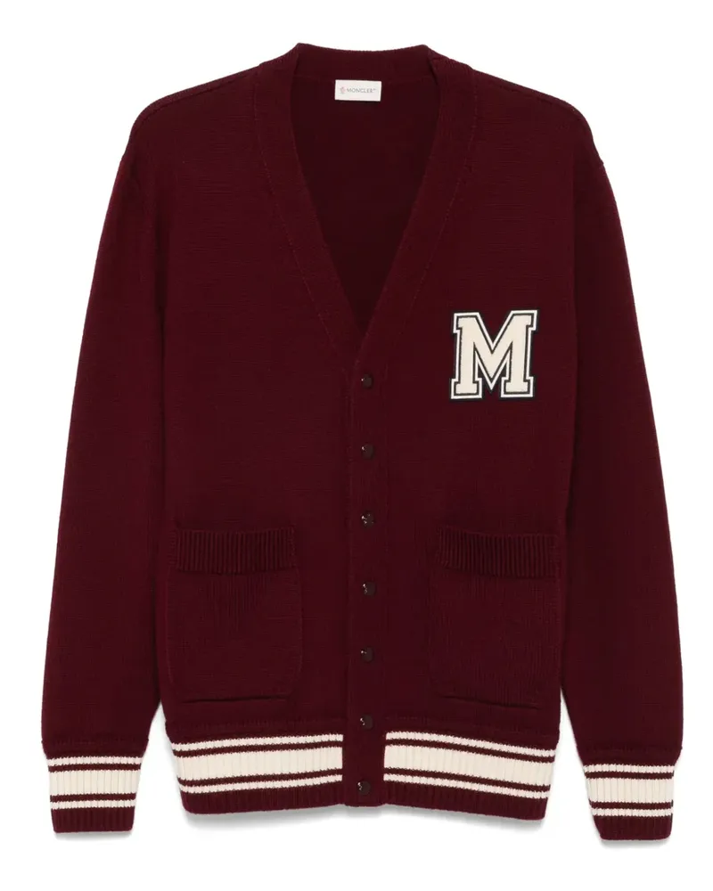 Moncler Cardigan mit aufgesetzter Tasche - Rot Rot