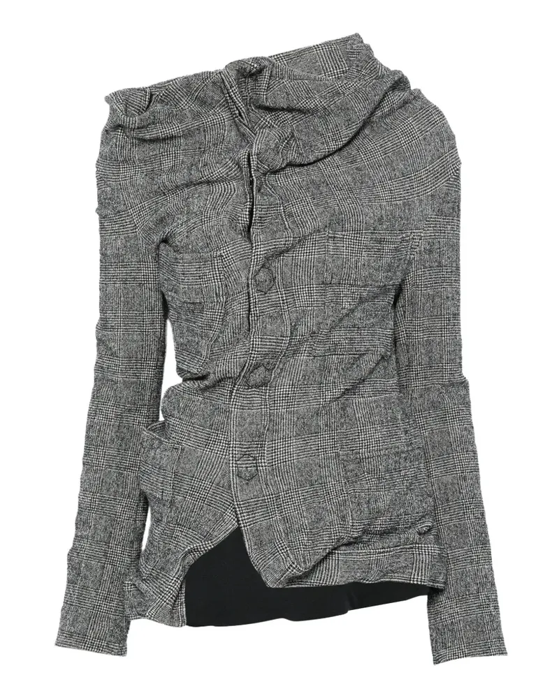 Junya Watanabe Jacke mit Karomuster - Grau Grau