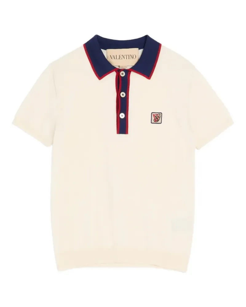 Valentino Garavani Poloshirt mit Logo-Patch - Nude Nude