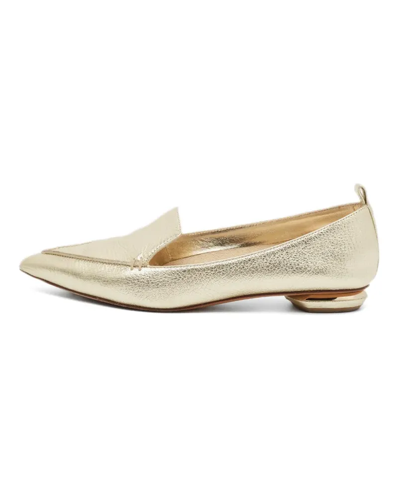 Nicholas Kirkwood Loafer mit spitzer Kappe - Gold Gold