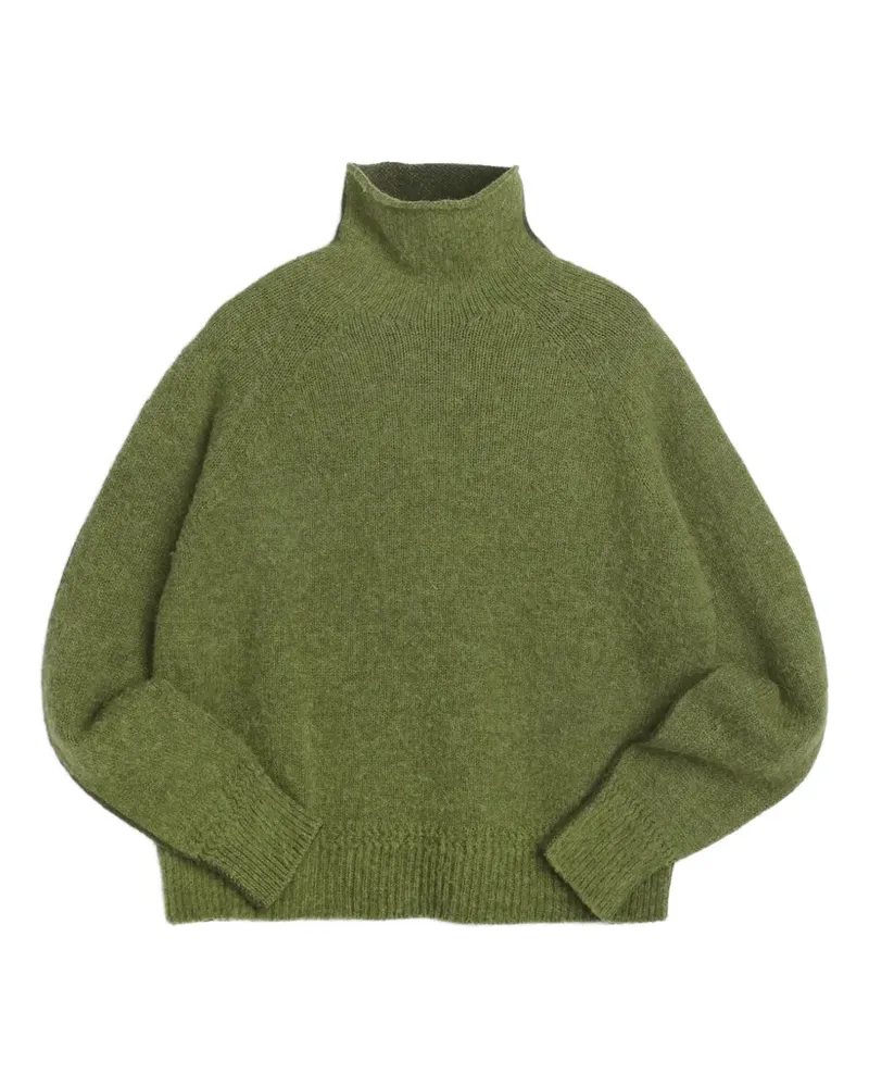 YMC Beat Knit Rollkragenpullover - Grün Grün