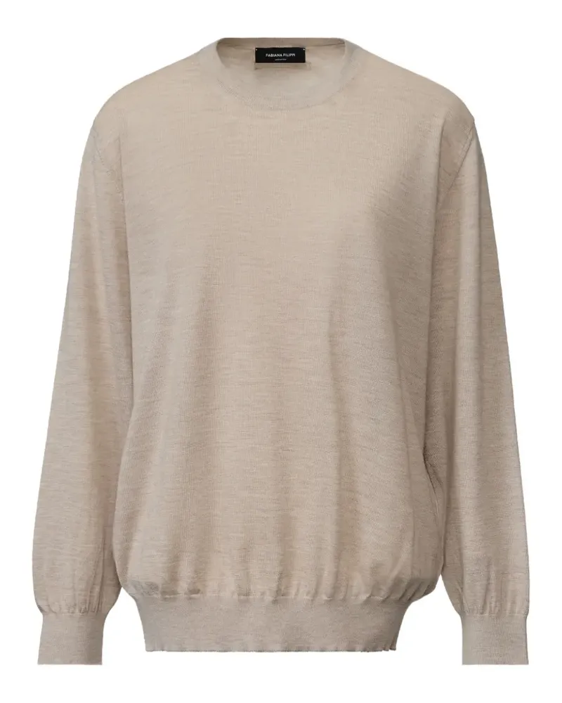 Fabiana Filippi Pullover mit Rundhalsausschnitt - Nude Nude