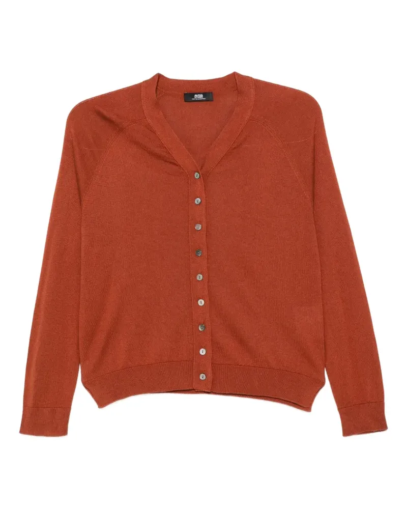 Alpha Studio Cardigan mit V-Ausschnitt - Braun Braun