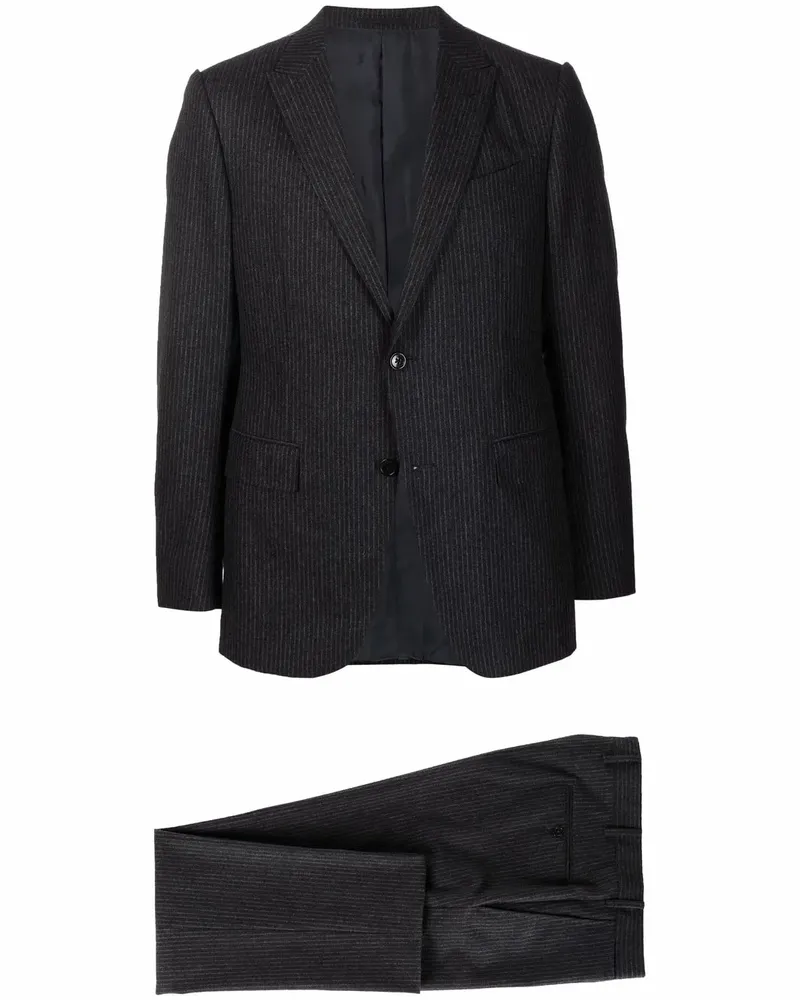 Ermenegildo Zegna Zweiteiliger Anzug mit Nadelstreifen - Grau Grau