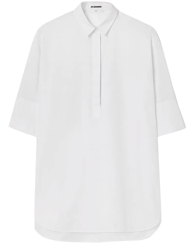 Jil Sander Friday Hemd mit Puffärmeln - Weiß Weiß