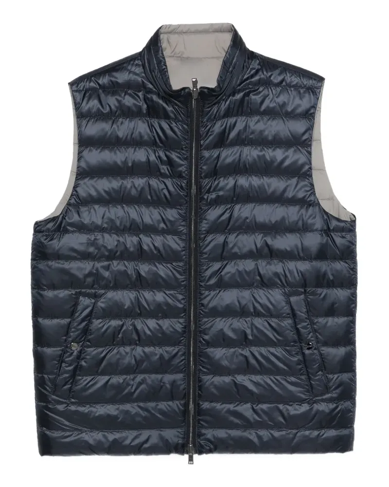 Herno zip-fastening quilted gilet - Blau Blau