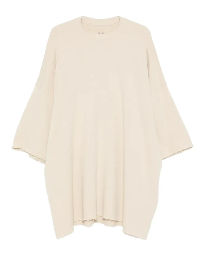 Rick Owens Ausgefranstes Tommy T T-Shirt - Nude Nude