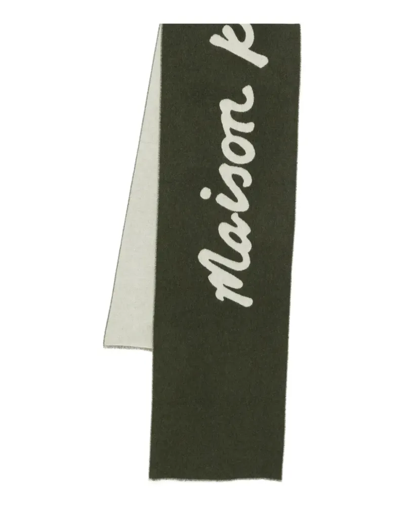 Kitsuné Handwriting Schal - Grün Grün